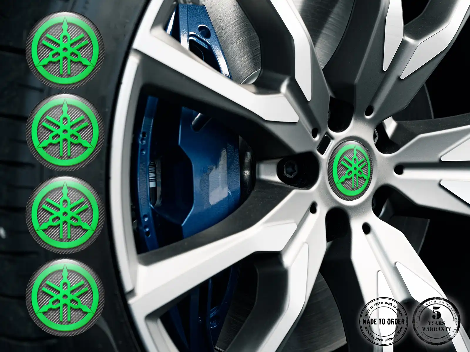 Yamaha Radaufkleber Edition Luxus-Silikon-Stil